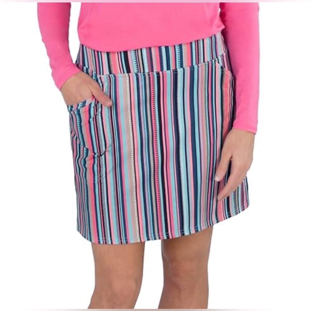 Jofit Vibrant Striped Mini Skirt